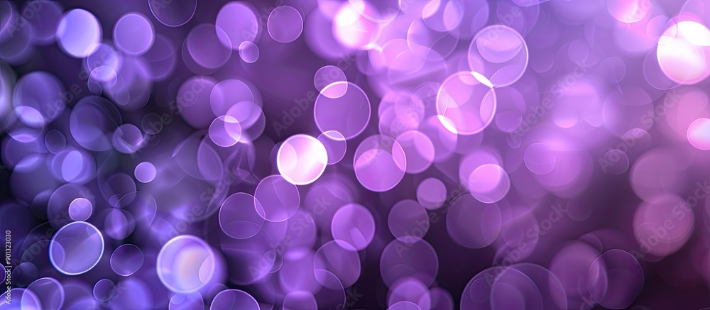 Poster background of blurred purple lights creating an abstract and mesmerizing effect perfect for a copy s