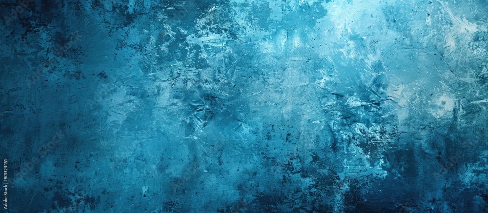 Poster grunge blue background with copy space image for design and text