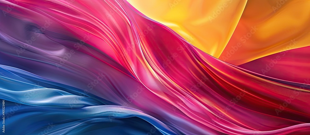 Poster Vibrant abstract backdrop with ample copy space image