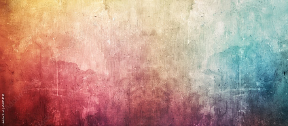 Poster retro wall background with watercolor effect and a shadow ideal for any copy space image