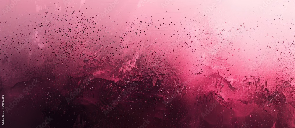 Poster abstract background with a gradient of dark pink hues and grainy texture ideal for copy space image