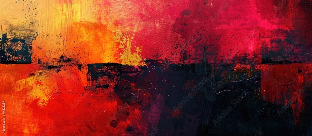 Poster Abstract canvas backdrop with copy space image