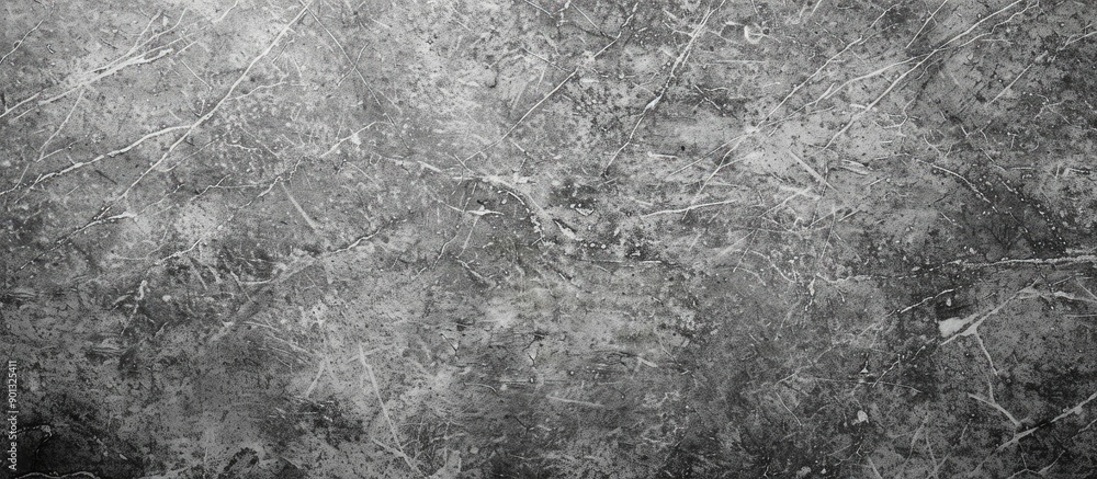 Poster Top view of a grey grunge textured concrete background with copy space image available
