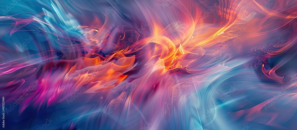Poster dynamic abstract texture with motion elements creating a visually captivating copy space image
