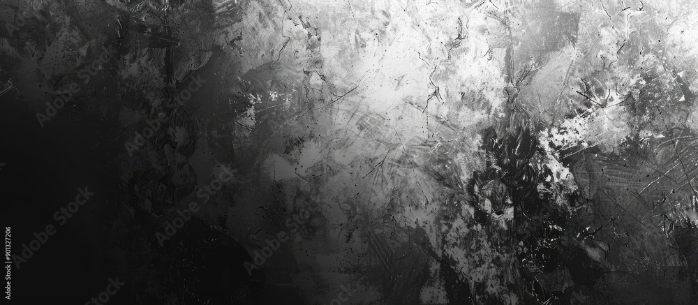 Poster Abstract monochrome background with a grungy twist featuring varying shades of gray in a textured design ideal for use as a copy space image