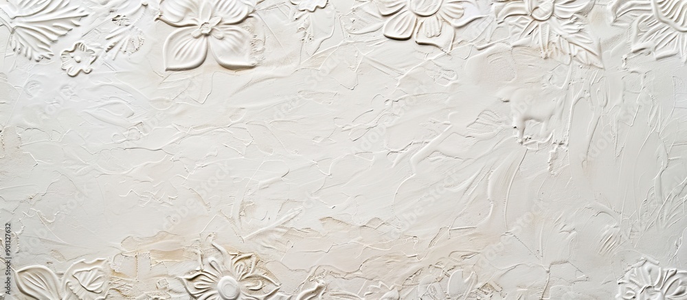 Fototapete a patterned white background on paper with ample copy space image