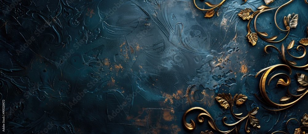 Aufkleber Background with intricate foil design adding elegance to copy space image