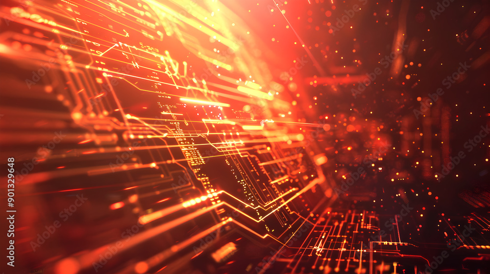 Poster abstract technology background. generative ai.