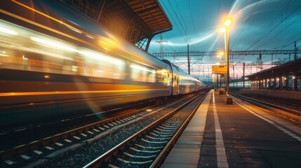 Train Station at Night