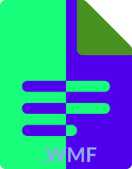 Fototapeta premium WMF icon 2 color combination mixture