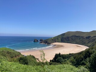 beach and sea Torimbia, Asturias, Spain