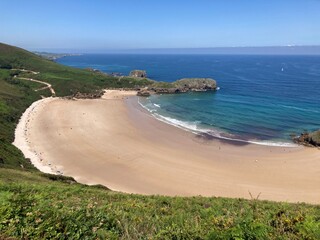 beach and sea Torimbia, Asturias, Spain