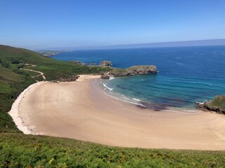 beach and sea Torimbia, Asturias, Spain