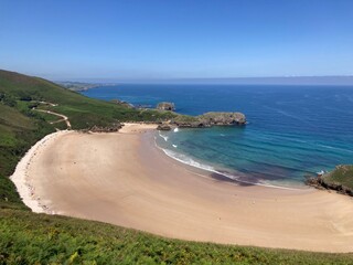 beach and sea Torimbia, Asturias, Spain
