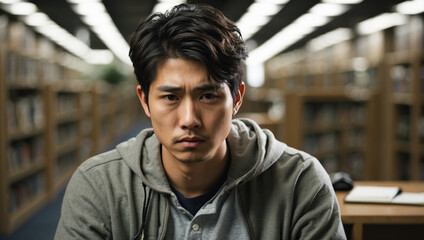 Fototapeta premium portrait of Japanese man