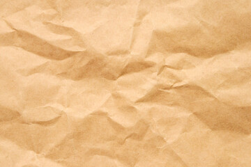 Obraz premium Abstract crumpled and creased recycle brown paper texture background