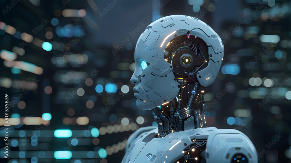 Poster artificial intelligence concept. generative ai.