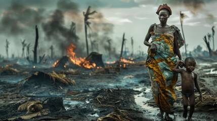 Climate Refugees, Heart wrenching portraits of people displaced by climate change, bringing a human face to environmental crises