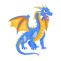 A flat style vector of dragon sound


