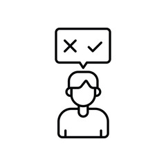 Decision Making vector icon