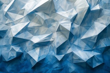 Fototapeta premium Abstract Blue and White Geometric Pattern