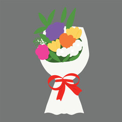 popular trend beautiful bouquet flower element. Floristic arrangements, elegant and gentle designs.