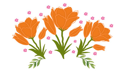 Fototapeta premium Orange Rose Flower