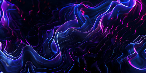 Abstract technology background with purple, blue spiral captivating glowing minimalist trendy neon background banner poster place for text design wallpaper.