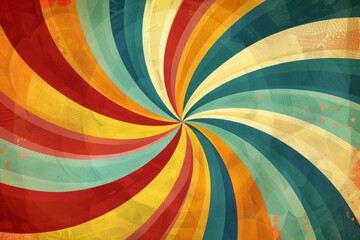 Retro Colorful Swirl background