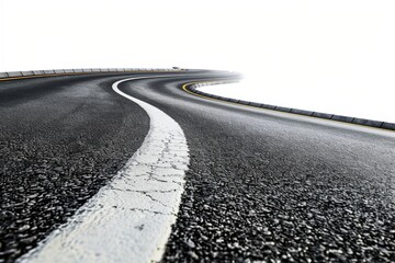 timeline curved road, vector art, white backround