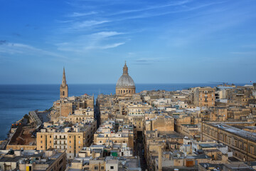 Fototapeta premium Beautiful Cityscape of Valletta on the Island of Malta
