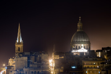 Naklejka premium Beautiful Cityscape of Valletta on the Island of Malta