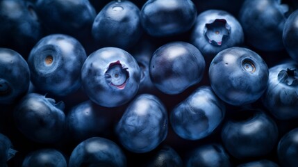 Lots of fresh blueberries. ai generated art image