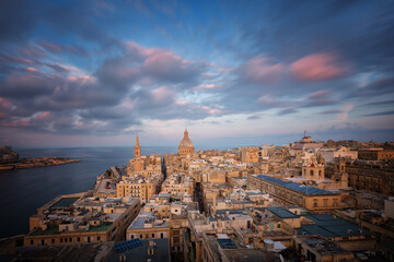 Beautiful Cityscape of Valletta on the Island of Malta
