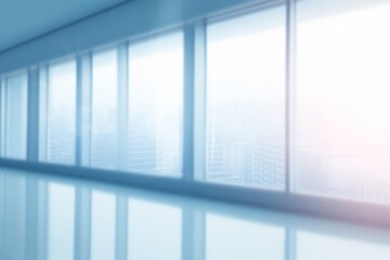 Blurred glass window wall building background office