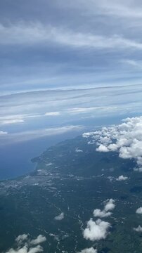 aerial view of the sea