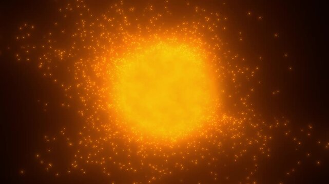 Solar sun flares exploding concept animation