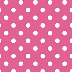 Pink polka dot background with large white circles