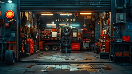 interior of the factory