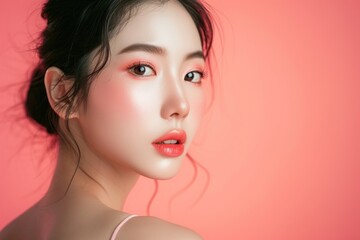 Fototapeta premium Korean portrait women adult.