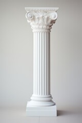 Fototapeta premium Photo of greek pillar architecture letterbox mailbox.