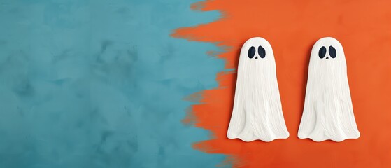 Halloween greeting card designs with humorous ghost illustrations, Halloween cards, playful humor