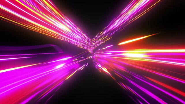 Computer-rendered Animation of a Stargate Moving Through Space