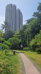 Evening with Blue Sky In Singapore