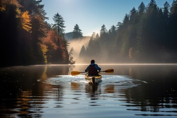 Kayaking recreation canoeing vehicle.