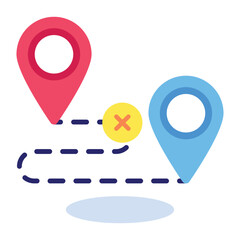 Map and Location Vectors Flat Icons and Illustrations