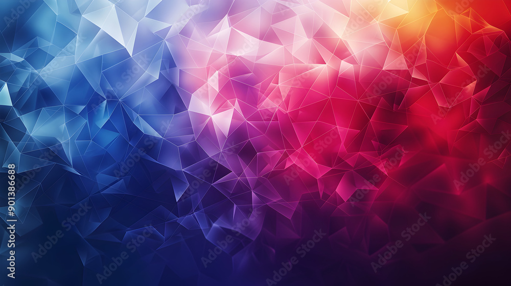 Poster creative idea of modern design with abstract geometric background. generative ai.