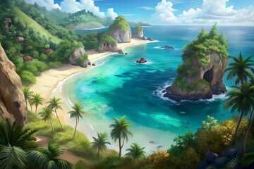 Fototapeta premium the tropical coast