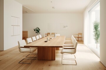 Meeting room furniture architecture building. .