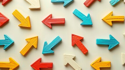 Colorful Arrows Pointing in Different Directions